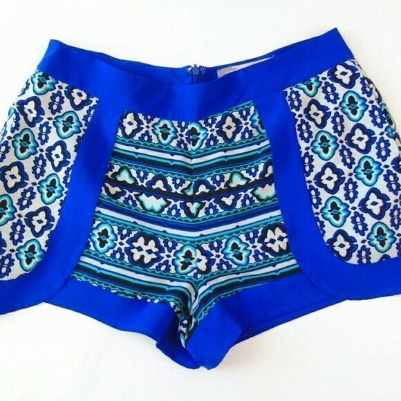 Dress Shorts Turquoise Southwestern Print - Picture 6 of 6